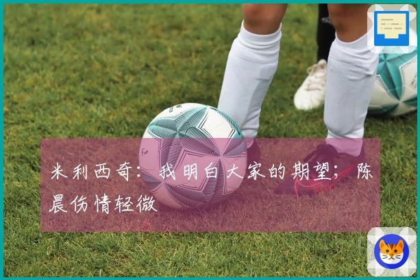 米利西奇：我明白大家的期望；陈晨伤情轻微